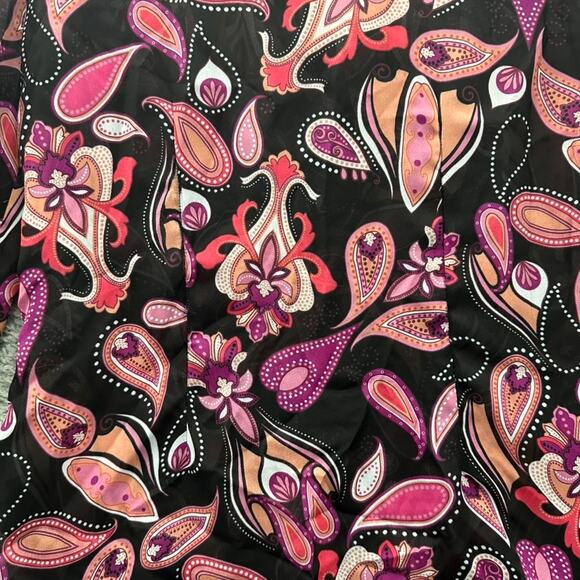 Sunny Leigh Size Large Sheer Long Sleeve Blouse‎ - Picture 4 of 9